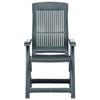 VidaXL Garden Reclining Chairs 2 Pcs Plastic Green