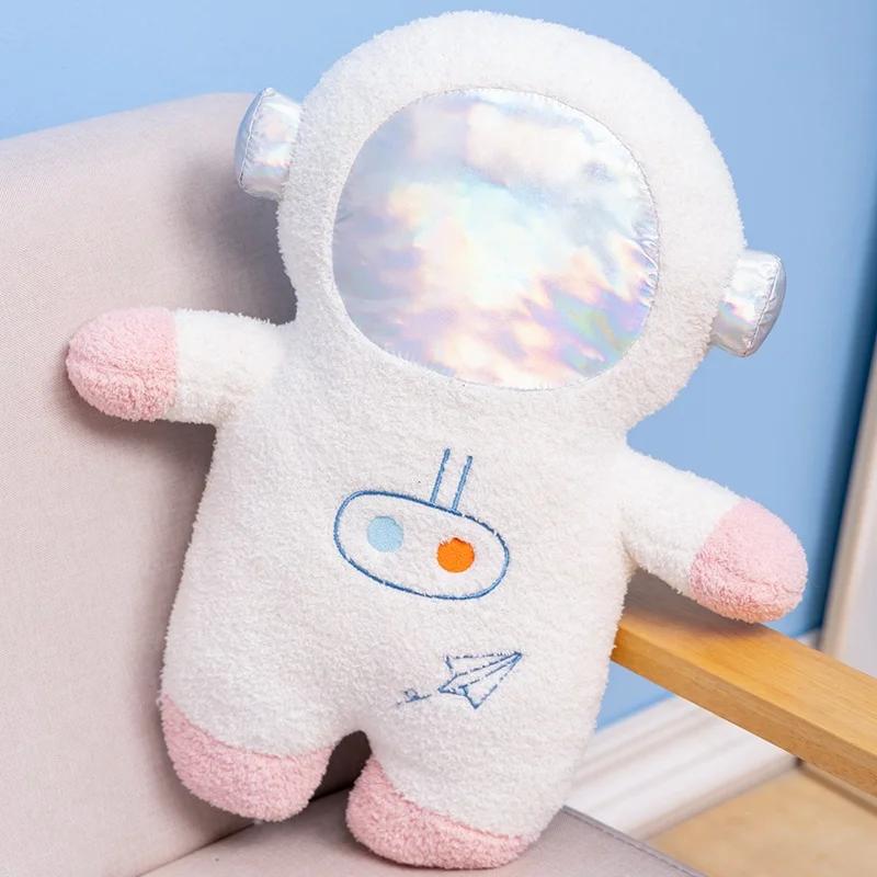 58cm Plush Rocket Astronaut Toy Stuffed Spaceship Throw Pillow Home Decor Birthday Gift Space Discovery Educational Toy for Kids