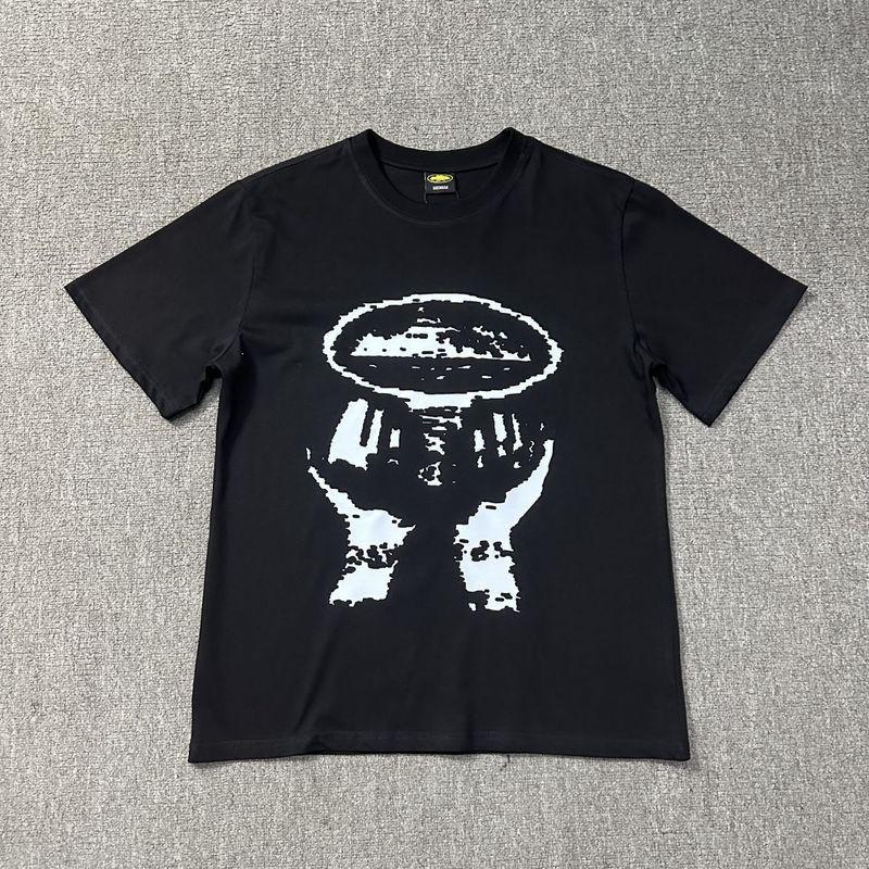 230g Cotton Short Sleeve T-Shirt Men Women Loose Fit Letter Print Tee Casual Wear