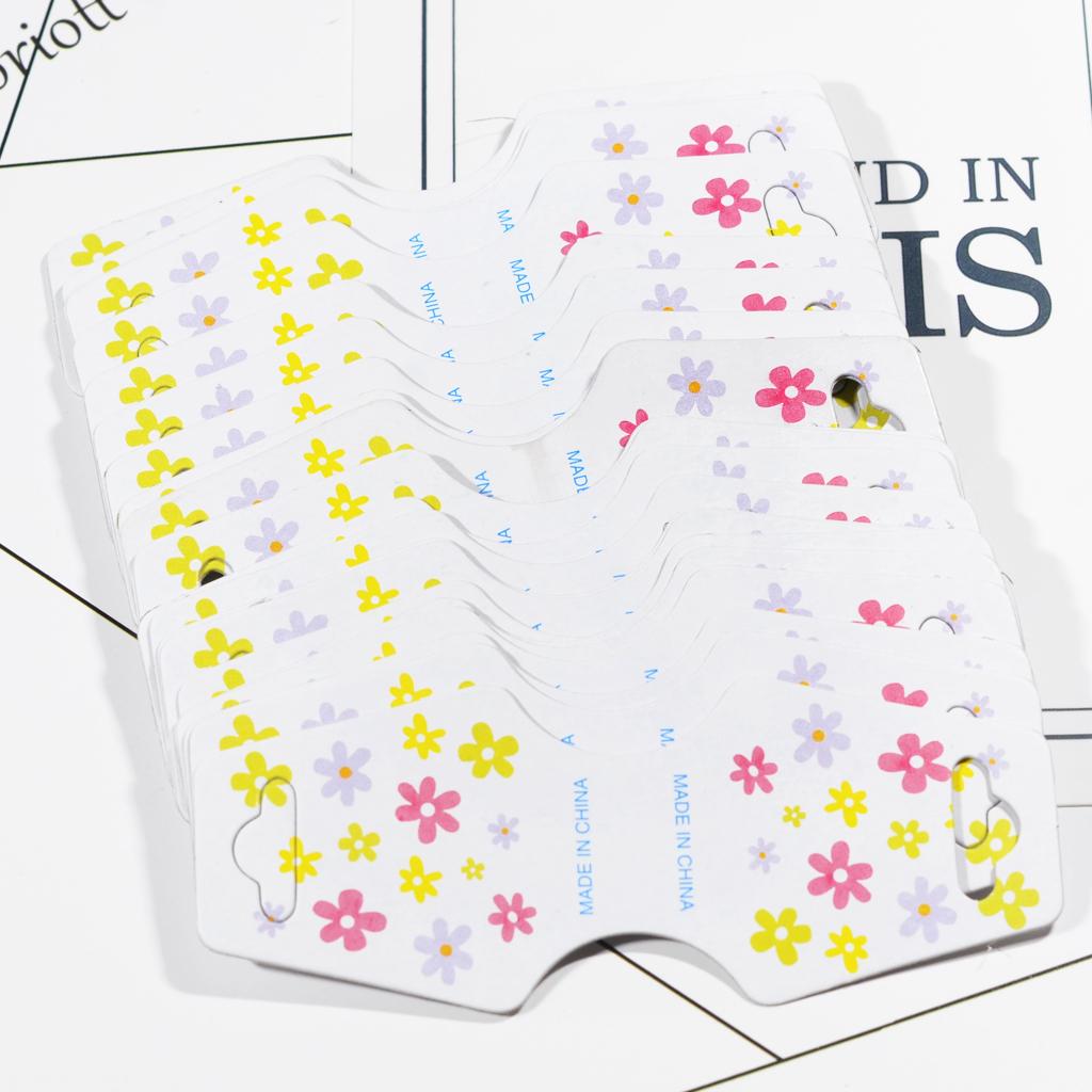 50 шт. бумажная заколка для волос, заколка для ювелирных изделий, упаковка для карточек для демонстрации ювелирных изделий