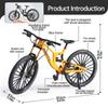 1:8 Alloy mountain bike model with base - features realistic gears and dual suspension, perfect for cycling enthusiasts