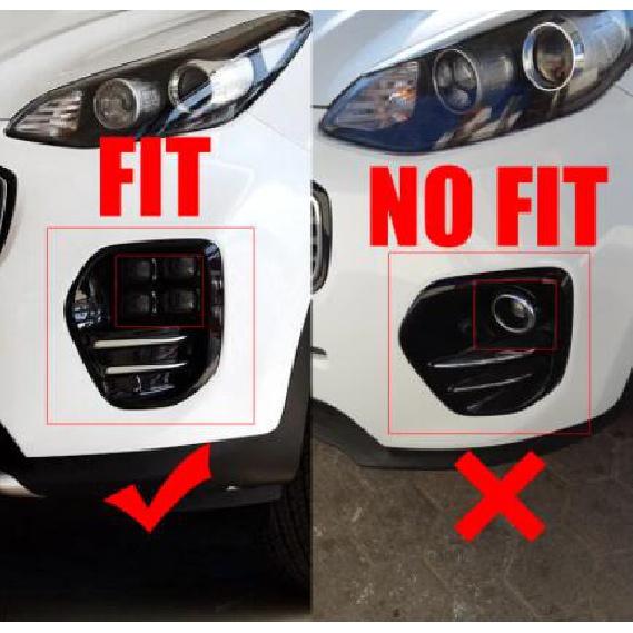 ABS хромированная передняя противотуманная фара, накладка, рамка лампы противотуманной фары, наклейка, внешние аксессуары для Kia Sportage 4 QL 2016 2017