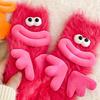 Funny Ugly Cute Socks Women's Mid-Crew Socks Plush Fluffy House Sleep Socks Warm Floor Non-Slip Cozy Winter Gifts Autumn Winter