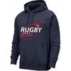 Hoodie - Rugby - Men - Navy Blue - 65% Polyester - Kangaroo Pocket