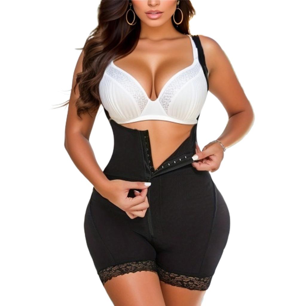 Shapewear for Women Tummy Control Body Shaper Butt Lifter Bodysuit Underbust Girdles with Adjustable Straps Fajas Slimming Corset