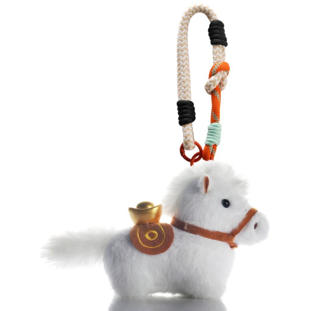 Yuanbao Plush Horse Keychain Mascot Dolls Chinese New Year Gift  Year of Horse