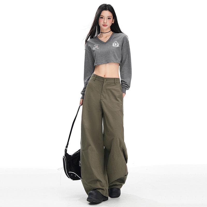 Autumn Women's High-Waist Loose Wide-Leg Pants
