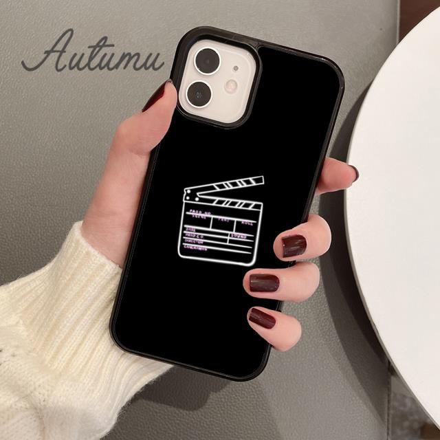 Чехол для телефона с хлопушкой для iPhone 11 12 13 14 Pro Max mini X XR XS SE 2020 5 6S 7 8 Plus Samsung Galaxy S21 S22 Cover shell