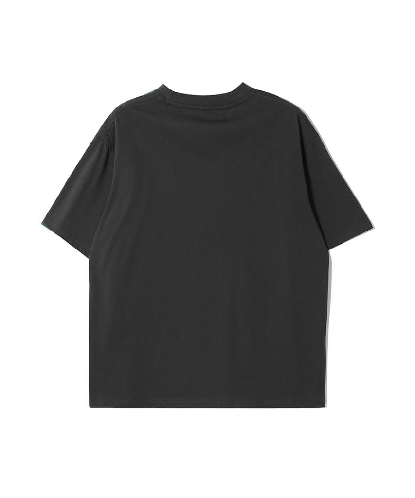 ADHOC Men'S Arched Lettering Artwork T-Shirt (Dk-Grey) (Hc6St44)