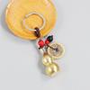 Accessories Feng Shui Coins Brass Calabash Lucky Rope Key Rings Bag Keychain Car Key Chain Keyfob