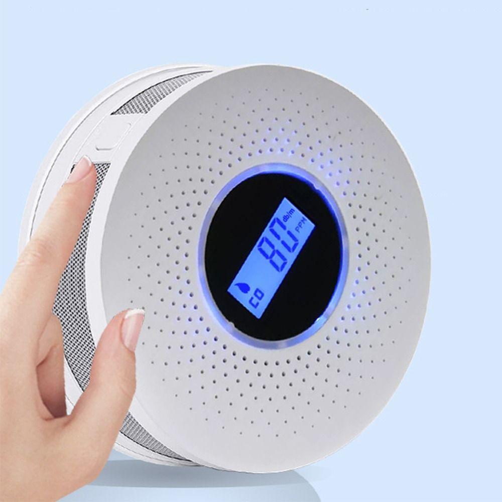 2 in 1 Carbon Monoxide Detector Portable Smoke Alarm CO Monoxide Alarm Hotel Security