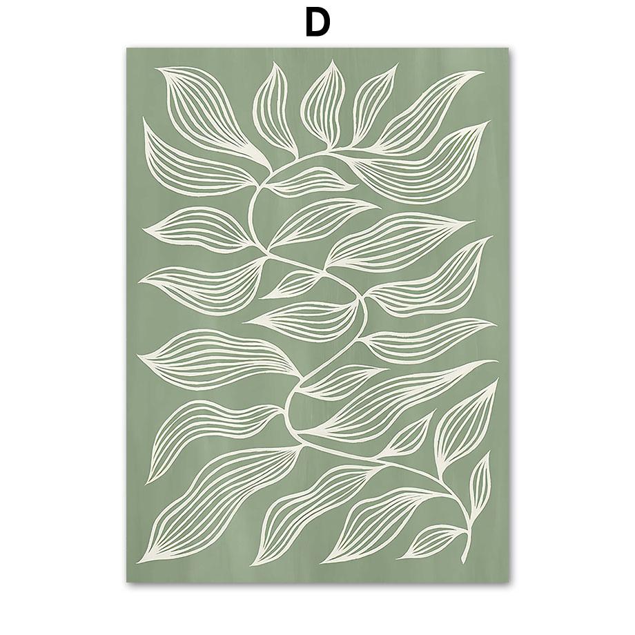 Зеленые графические формы, двери, листья монстеры, цитаты, настенная живопись на холсте, постеры и принты, настенные панно для декора гостиной