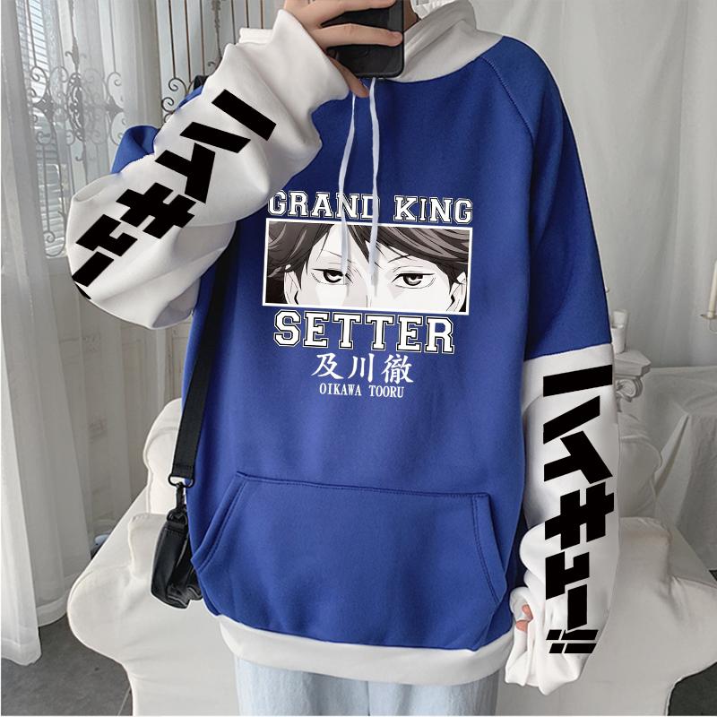 Аниме Haikyuu Harajuku Oikawa Tooru Eyes Manga толстовки унисекс с длинными рукавами оверсайз зимние волейбольные детские толстовки с героями мультфильмов