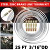 Brake Line Tubing Flexible High Bursting Strength Universal 25 Ft