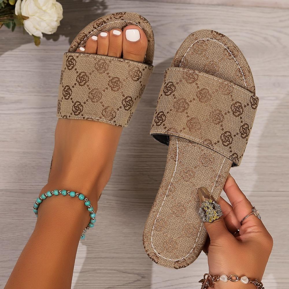 Fashion Thin Soled Flat Bottomed Women's Slippers, Suitable for Outdoor and Indoor Use, Luxurious and Lightweight, Rejecting Heaviness