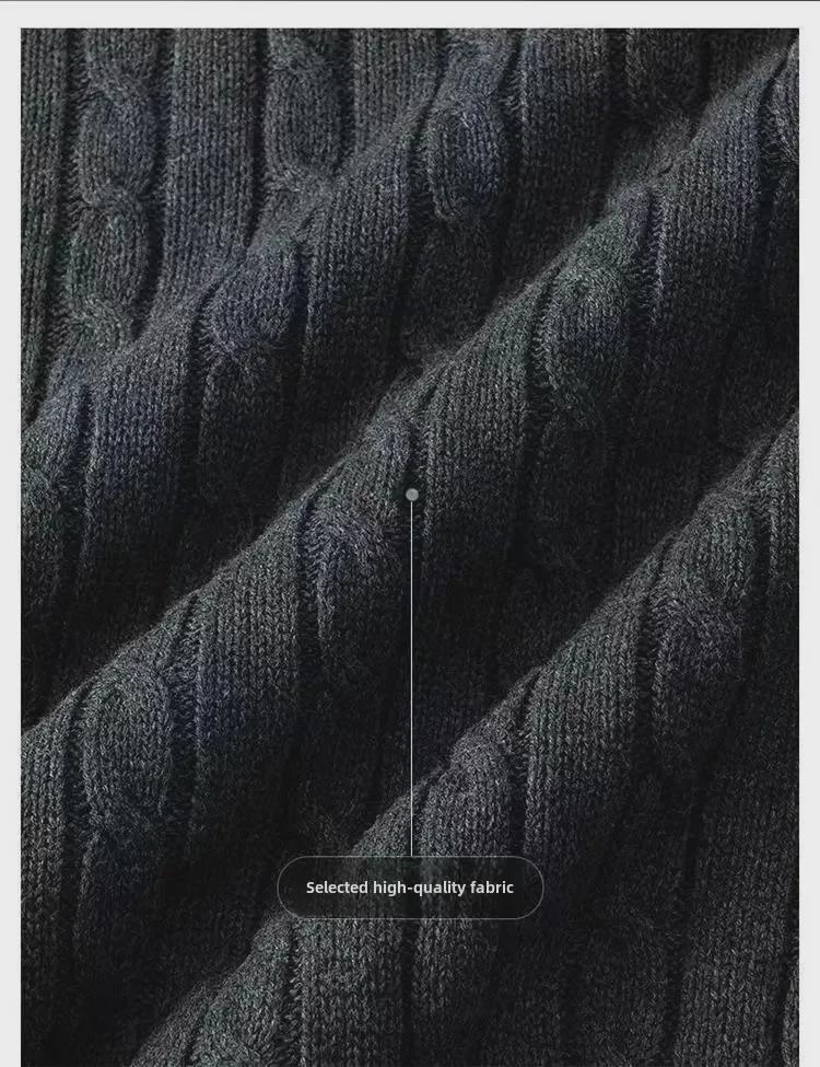 Men's Plus Velvet Thermal Underwear & Turtleneck Sweater - Zodiac Tiger/Rabbit Year Winter Collection