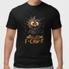 Смешная мультяшная ворона Футболка F CAW F Саркастический юмор Графическая футболка Унисекс Повседневный топ