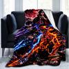 Naruto Battle Print Flannel Blanket, Soft Warm Lightweight Throw Blanket for living Room,Sofa Bed Camping office