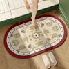 American Retro Diatom Mud Floor Mat Cushion Household Toilet Bathroom Door Non-Slip Floor Mat Toilet Quick Drying Water Absorption