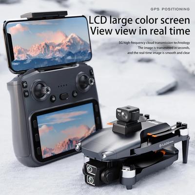L600-1 PRO GPS Drone 25fps HD Двойная камера 3-осевой подвес 360 Препятствия обход пульт дистанционного управления с экраном Бесщеточный квадрокоптер