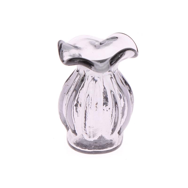 1:12 кукольный домик, миниатюрная стеклянная ваза, цветочная композиция, цветочный горшок, банка для хранения, садовый Рождественский декор дома