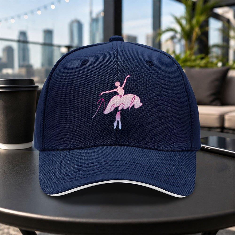Noah Ballerina Sandwich Baseball Cap Unisex Adjustable Duckbill Hat Lightweight Casual Outdoor Cap Multiple Colors