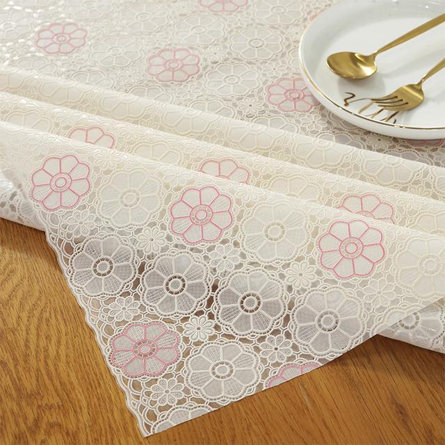 Водонепроницаемая скатерть из ПВХ, маслостойкая, без мытья, кружевной пластиковый стол, белый узор, простынь для ресторанного стола, коврик для завтрака в отеле