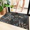 European Crystal Velvet Absorbent Floor Mat for Entrance, Bathroom, Bedroom, or Living Room - Washable.