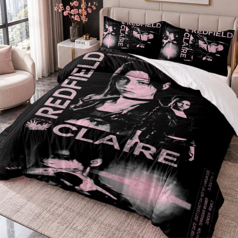 Resident Evil 3Pcs Bedding Set Duvet Cover With Two Pillowcases For Bedroom Home Decoration