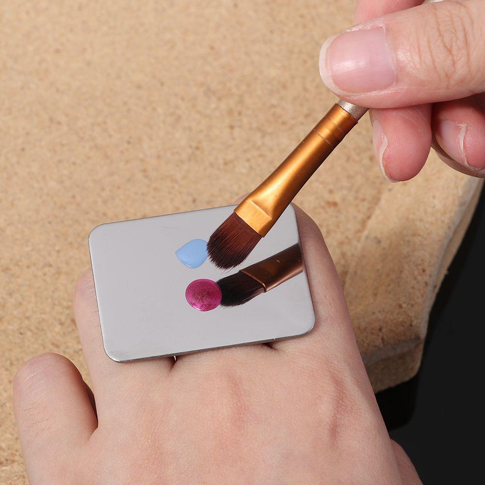 Painting Palette Foundation Mixing Nail Art Plate Pigment Holder Nail Display Stand Agate Palette