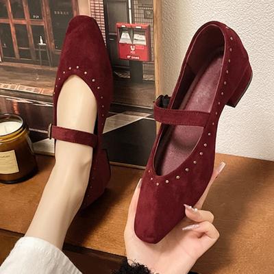 2024 Новые дизайнерские туфли Элегантные туфли-лодочки Femme Casual Daily Low Helmet Buckle Strap Remezzo Women Pumps Zapatos De Mujer