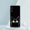Милый Мультяшный Черный Кот Чехол Для Samsung A16 A14 A12 A22 A32 5G A34 A42 A52 A54 A50 A70 A30 A40 A20E A10S A02S A04S A06 Чехол