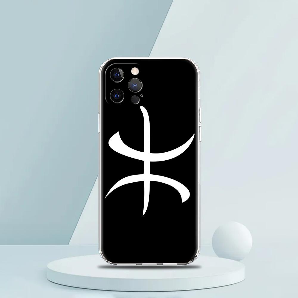 Чехол для телефона с флагом берберов Амазигов для iPhone 16 15 14 13 12 Pro Max Прозрачная крышка для iPhone 11 Pro Max 7 8 Plus XS XR Корпус