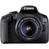 CANON - Зеркальный фотоаппарат EOS 2000D + Объектив 18-55мм EF-S 18-55 DC III - 24 Мпикс - Видео Full HD 1080p - Экран 7,5см