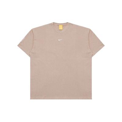 Nike X Nocta Collaboration SS24 Футболка с короткими рукавами и буквенным принтом Топы унисекс Мокко-коричневый FN7664-200