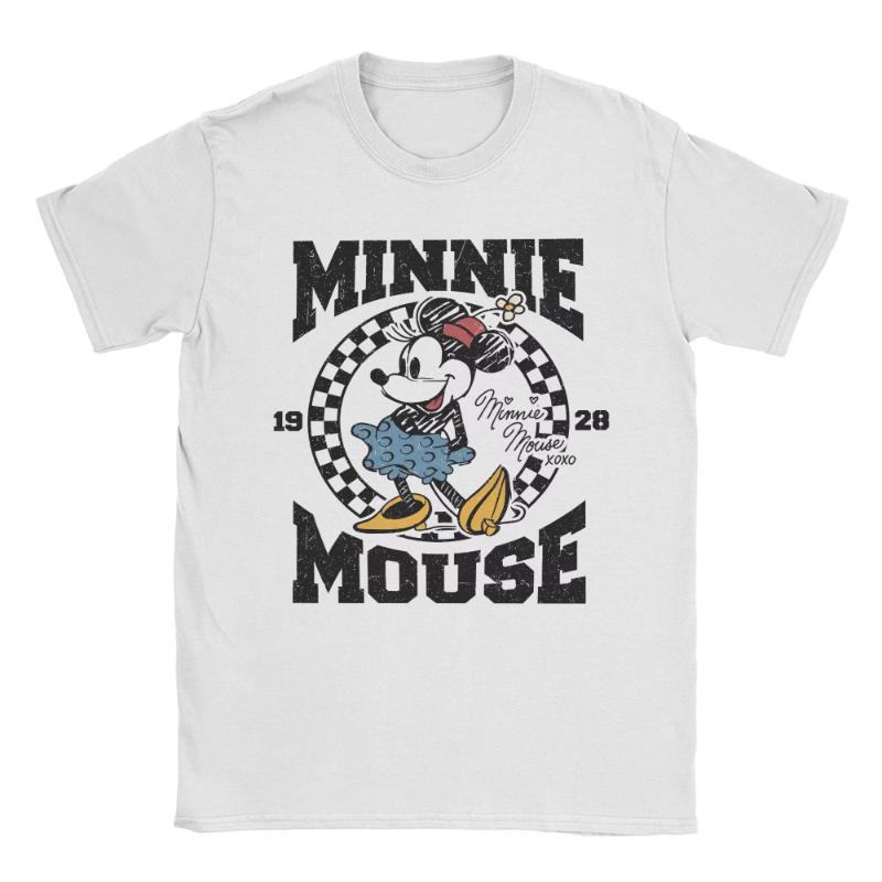 Unisex TShirts Mouse Women 1928 Cotton Tee Shirt Short Sleeve Valentines Day T Shirts Merchandise Printed