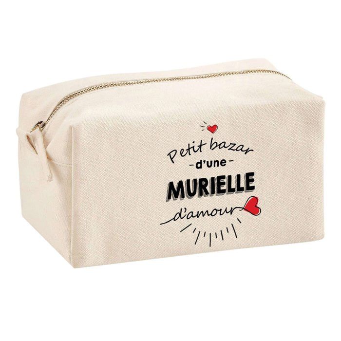 Trousse multifonction Bazar d'une Murielle d'amour Cadeau Anniversaire Idée Personnalisé | Trousse Scolaire Fournitures Bureau