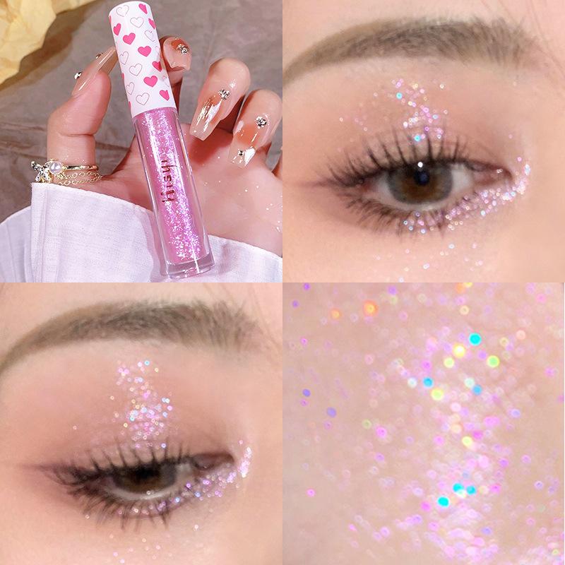 Liquid Eyeshadow Pearl Glitter Brightening Waterproof Glossy Silkworm Single Colour Eyeshadow Liquid Highlight Makeup