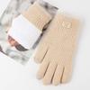 Thickened Winter Gloves  Anti-cold Mittens Plush Knitted Gloves  Gifts