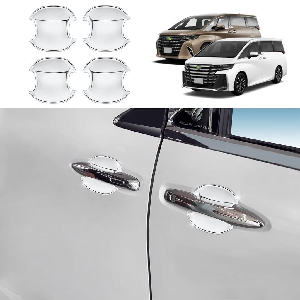 YOFAMO Toyota Alphard 40 Series Exclusive Door Handle Protector Cover Door Knob Protector Sticker Bowl Cover Garnish Doorknob Nail Scratch Preven