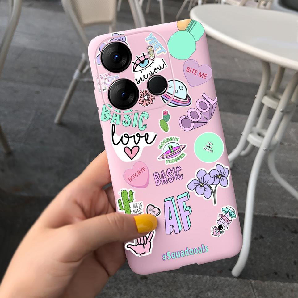 For Cover Tecno Pop 7 Pro Case Astronaut Dragon Silicone TPU Soft Back Cover Cases for Tecno Pop7 Pro BF7 Shockproof Bumper Capa