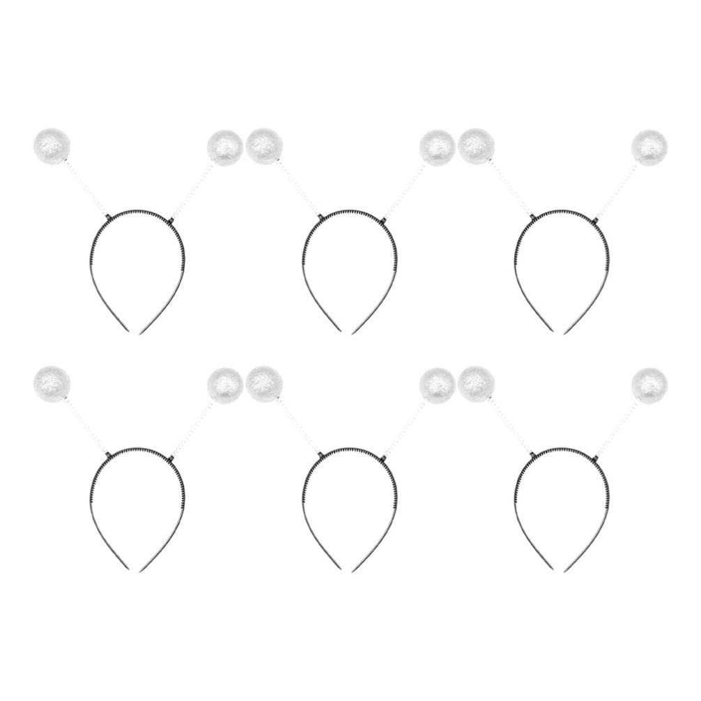 LALAFINA Antenna Headband Alien Hairband Headband with Pompoms Space Alien Butterfly Bubble Bee Pattern Headband Cosplay Headband Insect Animal