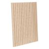 Panneau décoratif tasseaux bois Colva - 60 x 60 x 2,1 cm - Effet Chêne Clair fond Greige