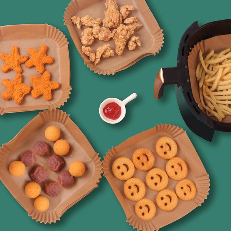 Air Fryer Disposable Baking Paper Liner Form Tray Kitchen Grill Parchment Paper