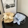 Cute Crossbody Small Flower Bag Small Fresh Mobile Phone Bag Simple Portable Plaid Walking Bag Sundries Storage Cloth Bag