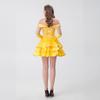 CosplayM-XL Sexy Snow White, fairy tale Princess Belle dress, drama stage dress, Halloween costume