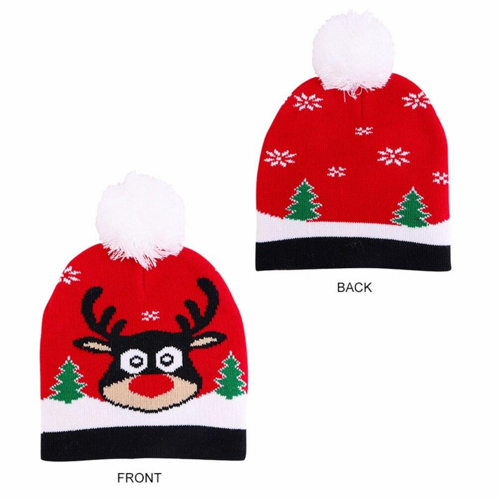 Детская шапка Детская вязаная теплая шапка Новогодний рождественский декор