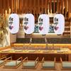 Creative Hanging Lanterns Waterproof Cloth Restaurant Decor Ornament with Metal Hook Hanging Paper Lantern Pub House Decor