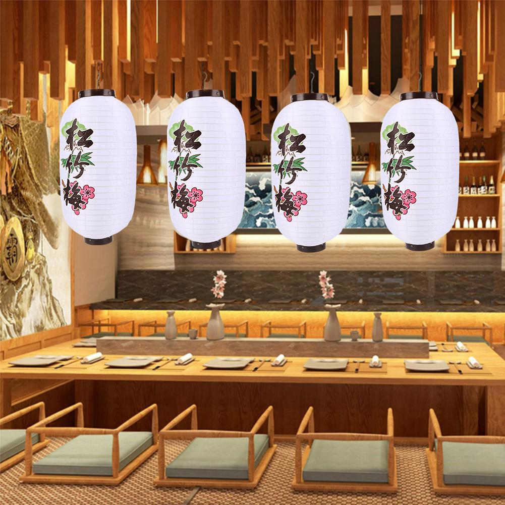 10-дюймовый японский фонарь водонепроницаемый традиционный китайский принт подвесной бистро рамен сашими суши ресторан украшение фонарь