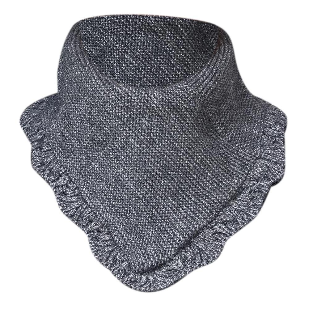 Windproof Knitting False Collar Detachable Triangle Scarf Casual Head Neck Warm Cover Women